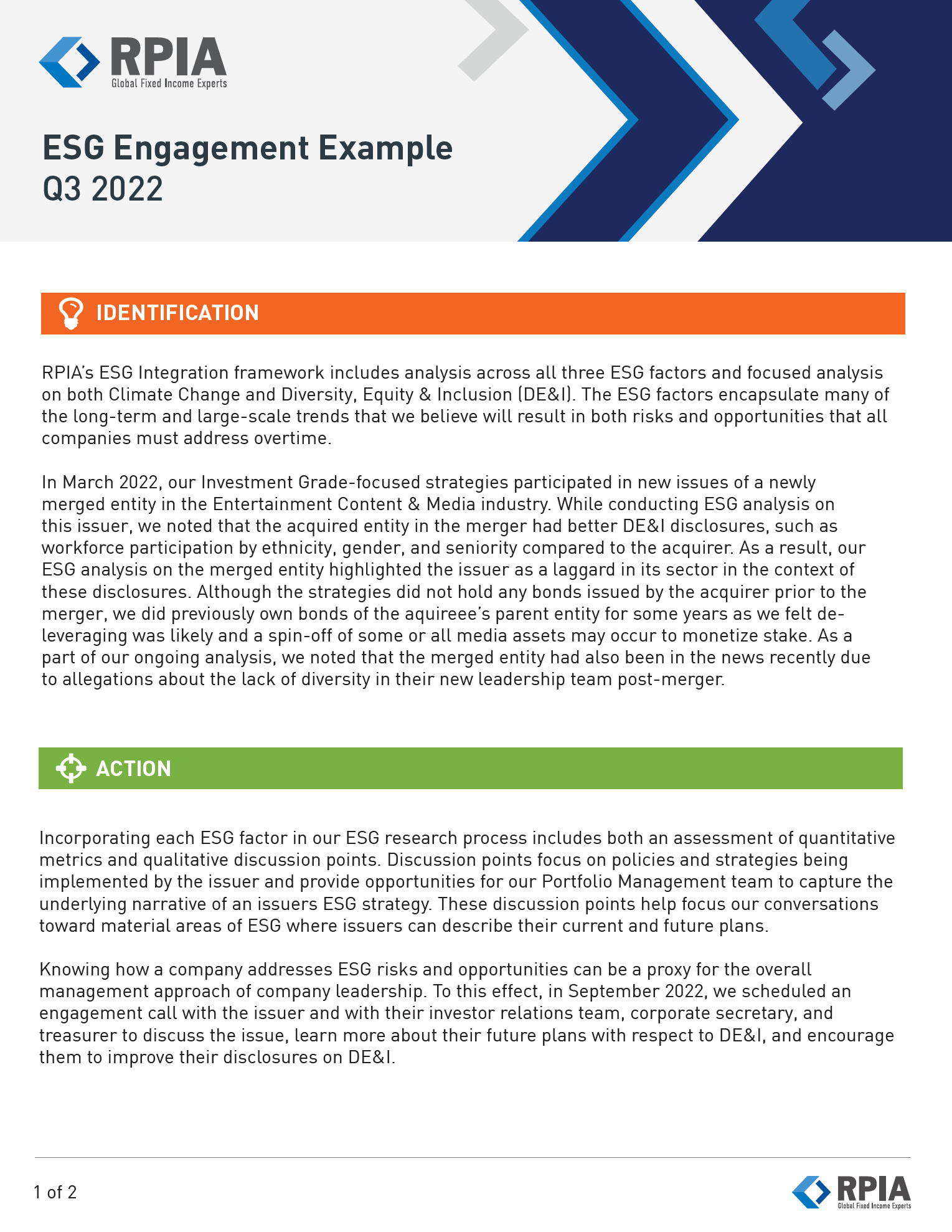 Engagement Example