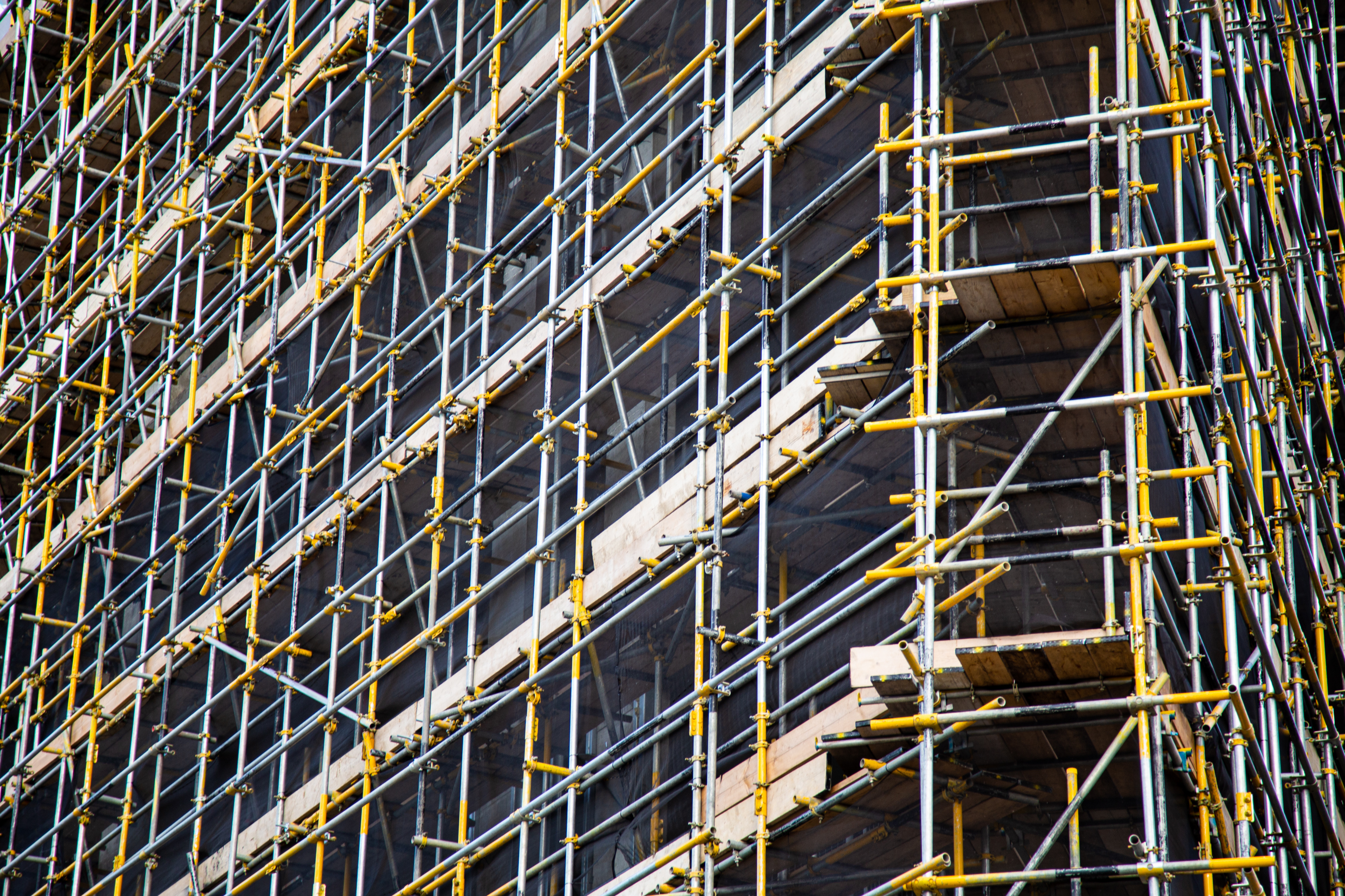 Construction on building