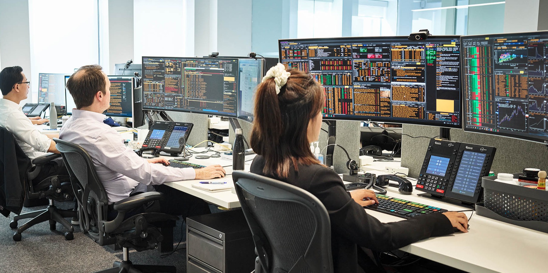 RPIA employees at the trading desk